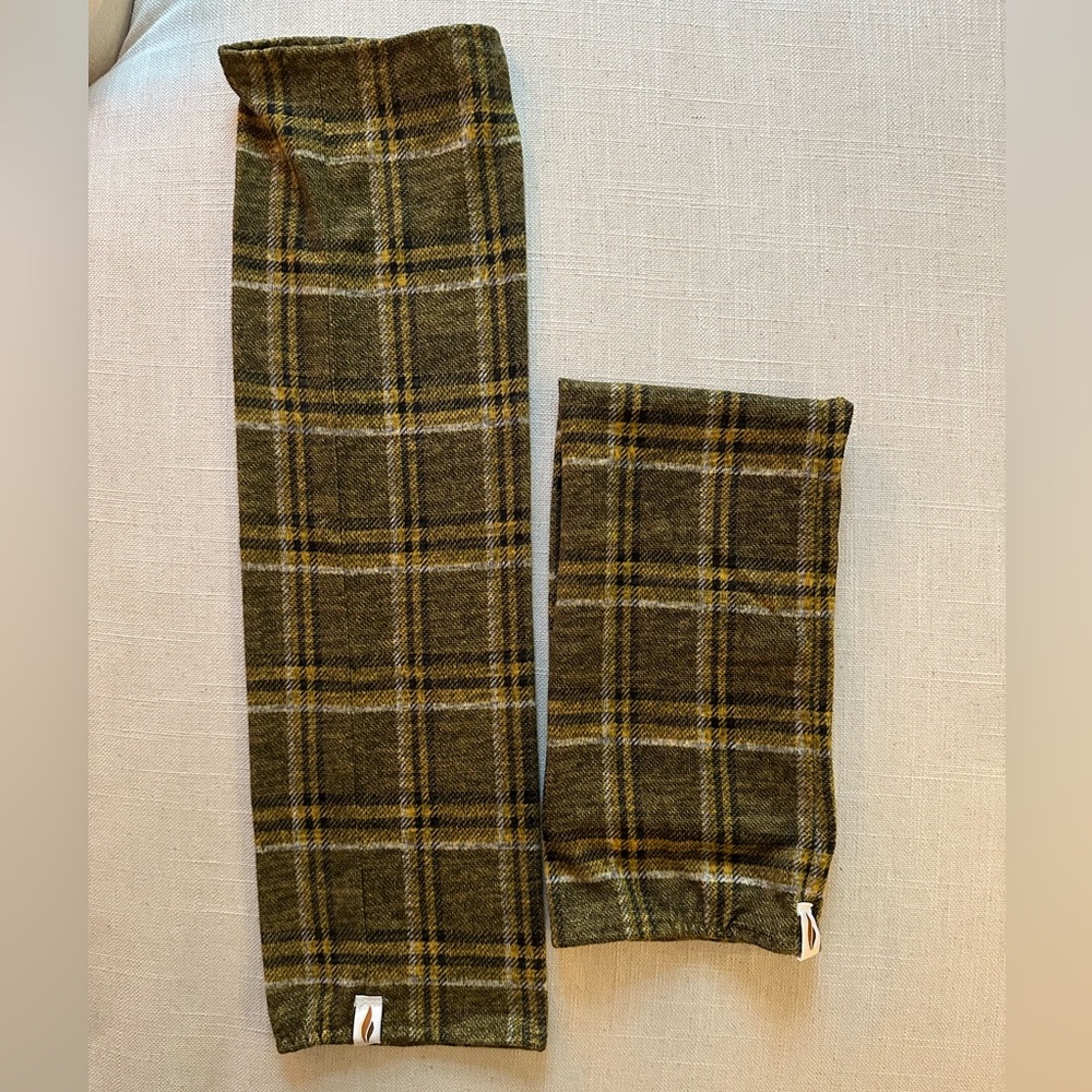 Rubiawear Yellow Plaid Short Leg Warmers 💛